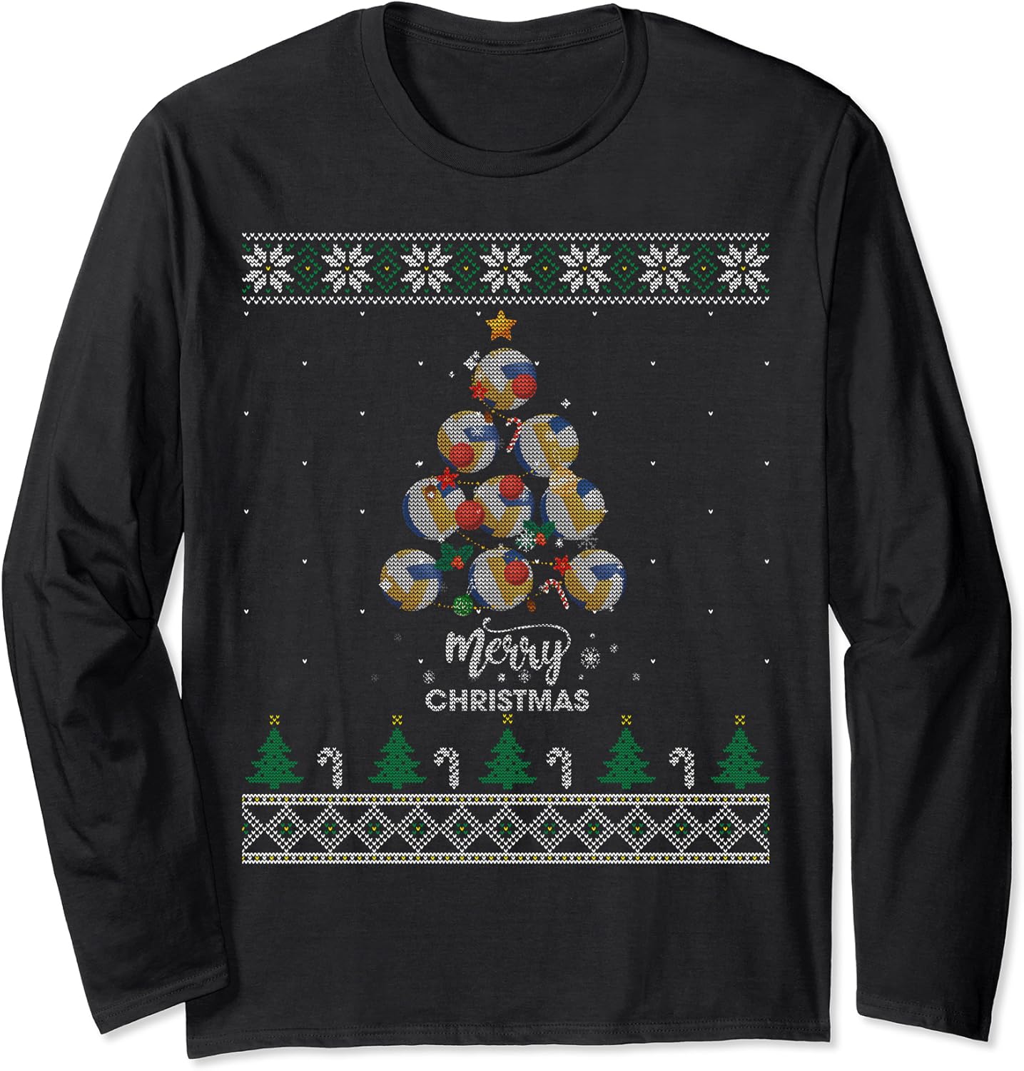 Volleyball Christmas Tree Xmas Gift For Volleyball Players